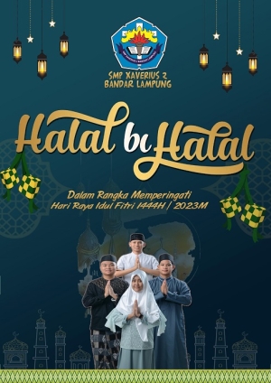 Kegiatan Halal bi halal SMP Xaverius 2 Bandar Lampung