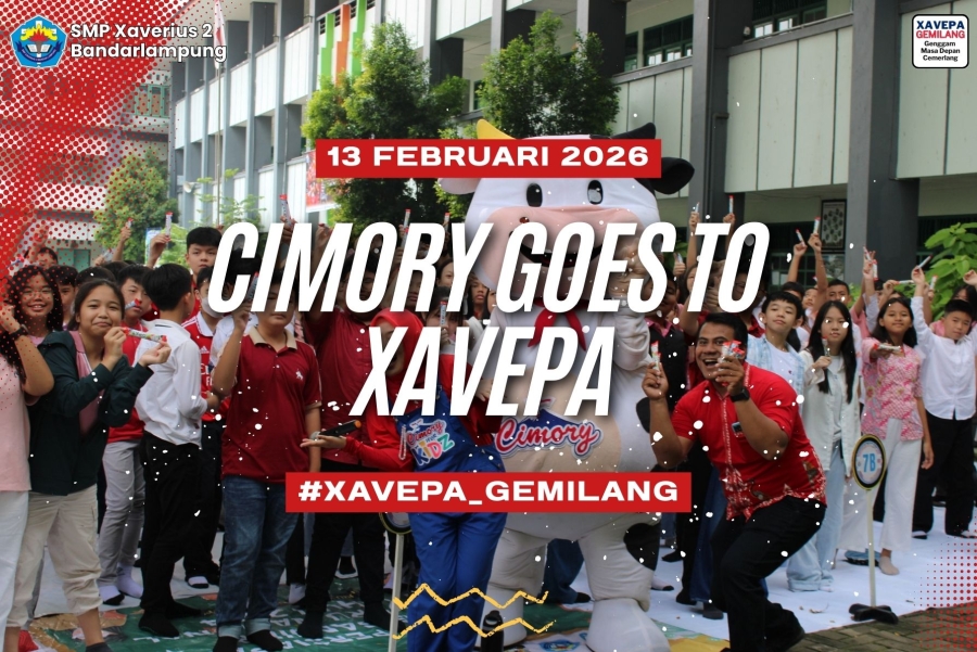 Semangat Kebersamaan Warnai Kegiatan Cimory di SMP Xaverius 2 Bandar Lampung