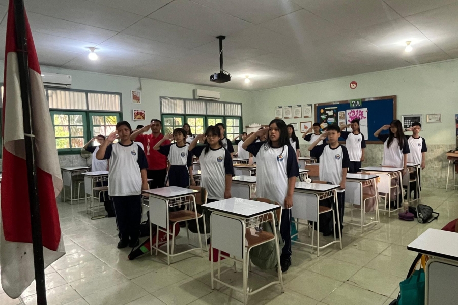 Konsisten Tumbuhkan Jiwa Patriot, Cinta Tanah Air dan Nasionalisme di SMP Xaverius 2 Bandar Lampung
